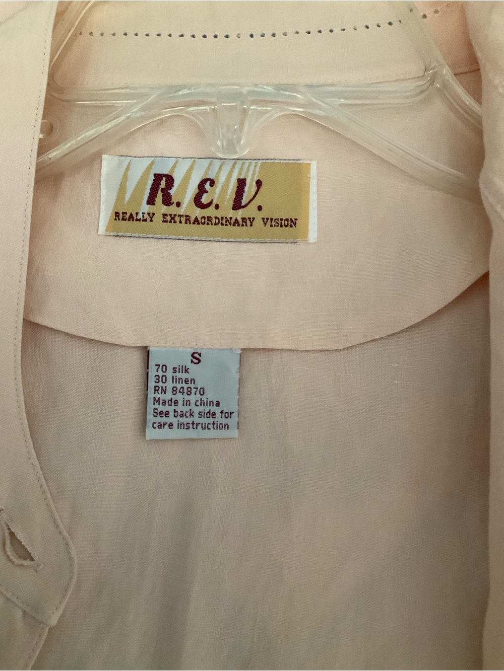 Light Pink Silk-Linen Blazer